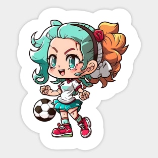 Football Girl Sticker